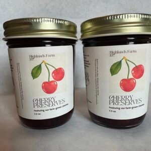 cherry preserves, product, jar, three ingredient, all natural, pesticide free, herbicide free