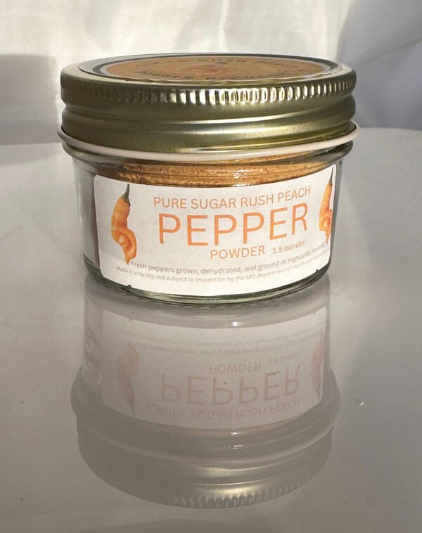 Sugar Rush Peach Hot Pepper, powder, dust, product image, culinary, gift, chef, foodie